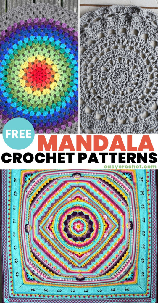 17 Best Mandala Crochet Patterns Easy Crochet Patterns - Free Mandala Blanket Crochet Patterns