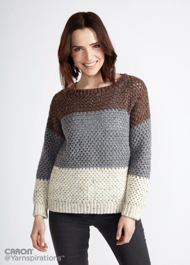 Crochet Sweater Patterns That Look Knit Sewrella - Free Ladies Crochet Sweater Patterns