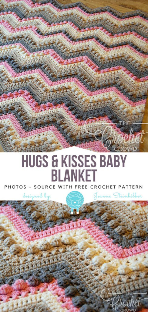 Hugs Kisses Baby Blanket Free Crochet Pattern Knitting Bordado - Hugs And Kisses Crochet Blanket Pattern Free