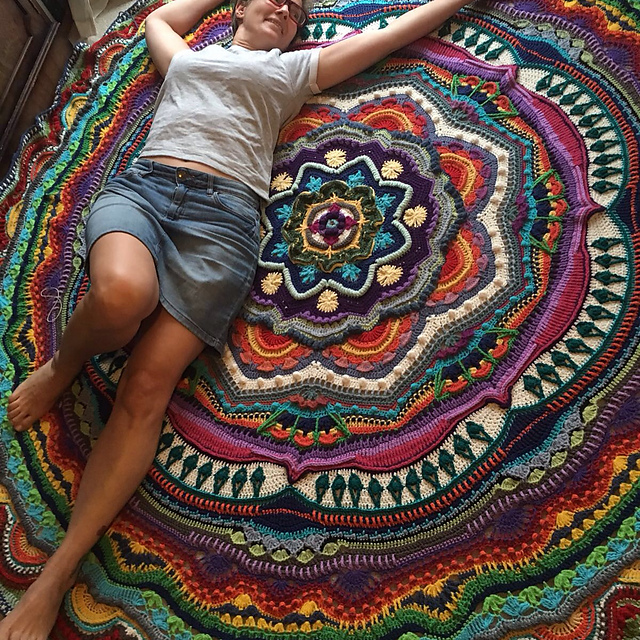 Mandala Crochet Blanket Patterns Free Printable Templates Free - Free Mandala Blanket Crochet Patterns