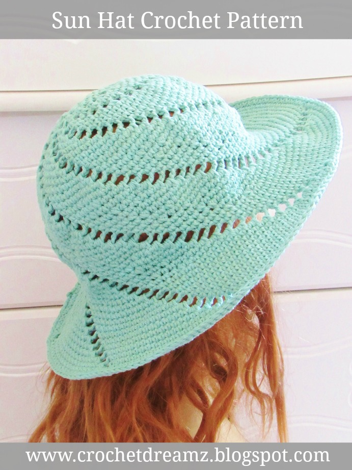 Sunsational Sun Hat Crochet Pattern Crochet Dreamz - Sun Hat Crochet Pattern Free